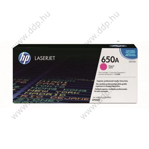 HP lézertoner CE273A No.650A bíbor 15000 oldal