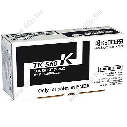 Kyocera lézertoner TK-560 fekete 12000 oldal -TK-560K-