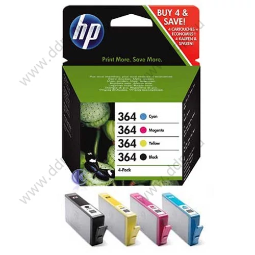 HP tintapatron N9J73AE No.364 csomag  (Black,Cyan,Magenta,Yellow)