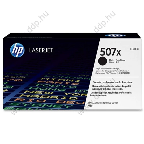 HP lézertoner CE400X fekete 11000 oldal