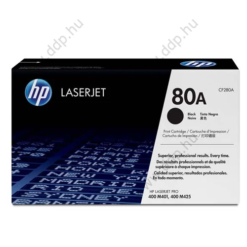 HP lézertoner CF280A fekete 2700 oldal
