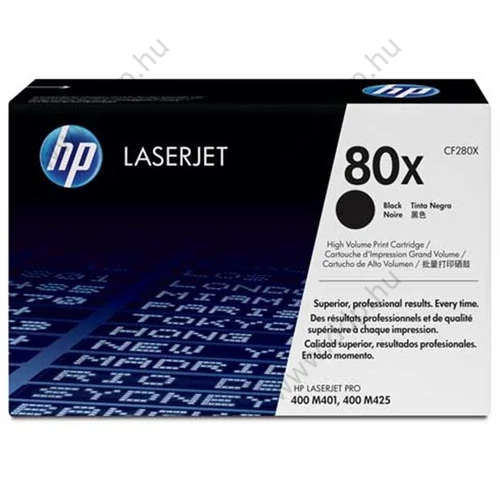 HP lézertoner CF280X fekete 6900 oldal