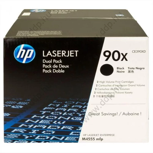 HP lézertoner CE390XD fekete 2x24000 oldal