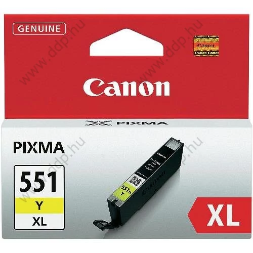 Canon tintapatron CLI-551XL sárga 695 oldal