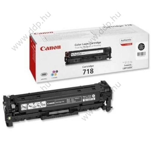 Canon lézertoner CRG-718 fekete 3400 oldal