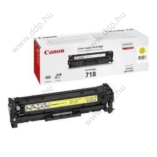 Canon lézertoner CRG-718 sárga 2900 oldal