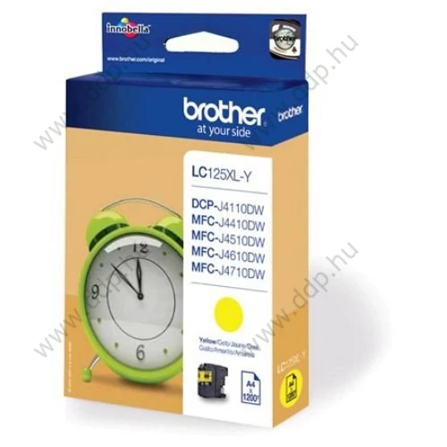 Brother tintapatron LC125XL sárga 1200 oldal