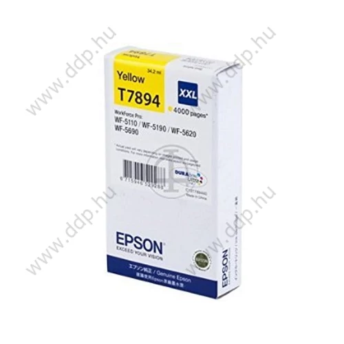 Epson tintapatron C13T789440 sárga 4000 oldal