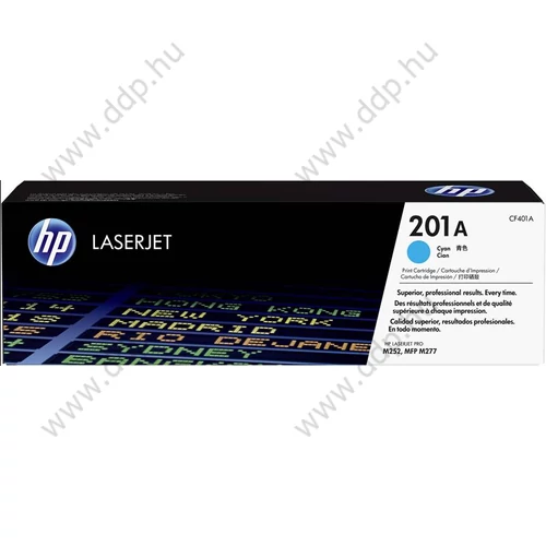 HP lézertoner CF401A No.201A kék 1400 oldal