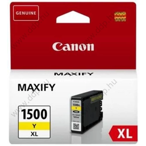 Canon tintapatron PGI-1500XL sárga 900 oldal