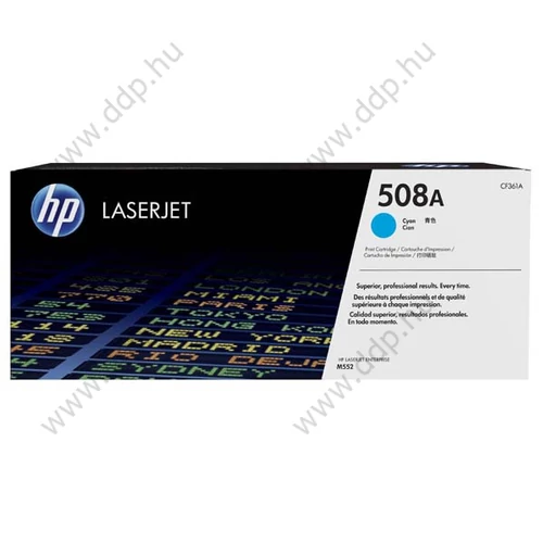 HP lézertoner CF361A No.508A kék 5000 oldal