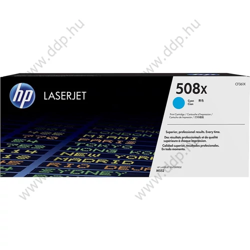 HP lézertoner CF361X No.508X kék 9500 oldal