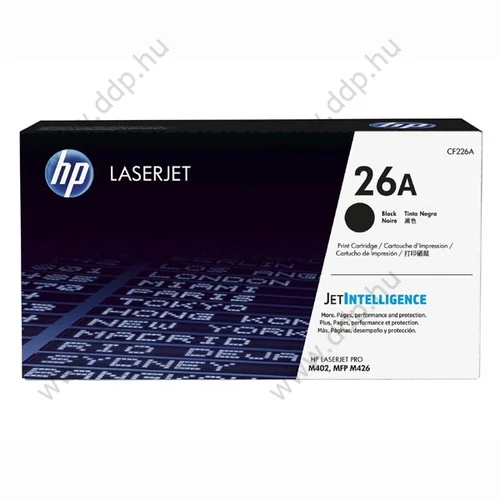 HP lézertoner CF226A No.26A fekete 3100 oldal