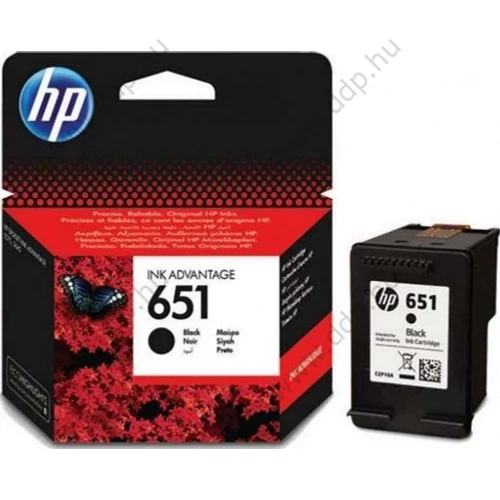 HP tintapatron C2P10AE No.651 fekete 600 oldal