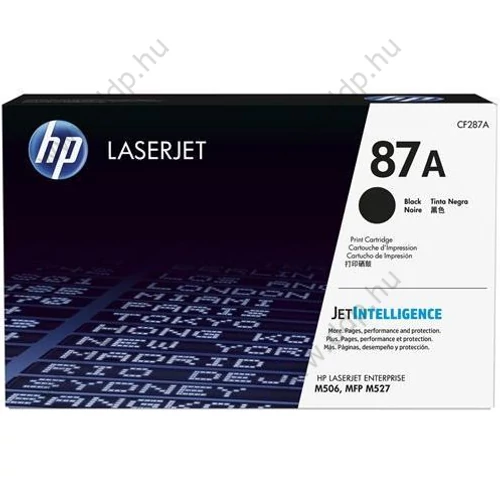 HP lézertoner CF287A No.87A fekete 9000 oldal