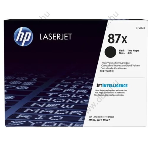 HP lézertoner CF287X No.87X fekete 18000 oldal