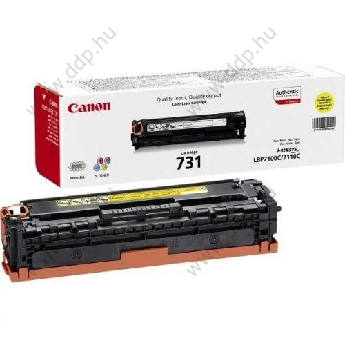 Canon Lézertoner CRG-731 sárga 1500 oldal