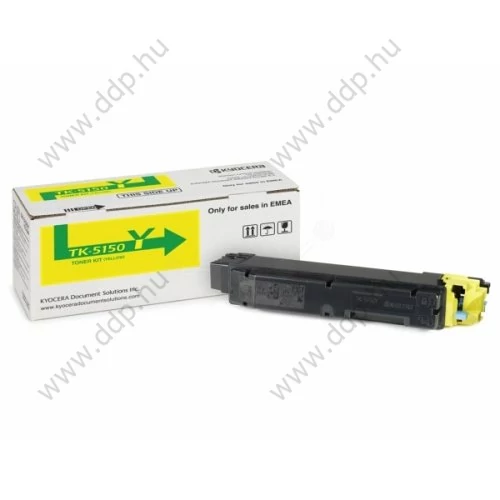 Kyocera Lézertoner TK-5150 sárga 10000 oldal -TK-5150Y-