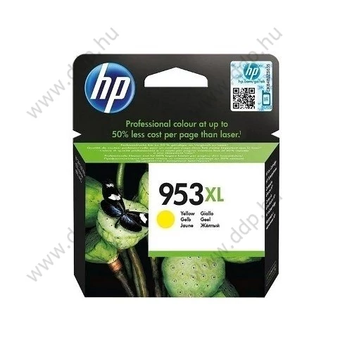 HP tintapatron F6U18AE No.953XL sárga 1450 oldal