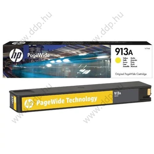 HP tintapatron F6T79AE No.913 sárga 3000 oldal
