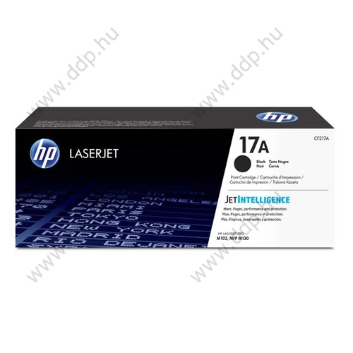 HP lézertoner CF217A No.17A fekete 1600 oldal