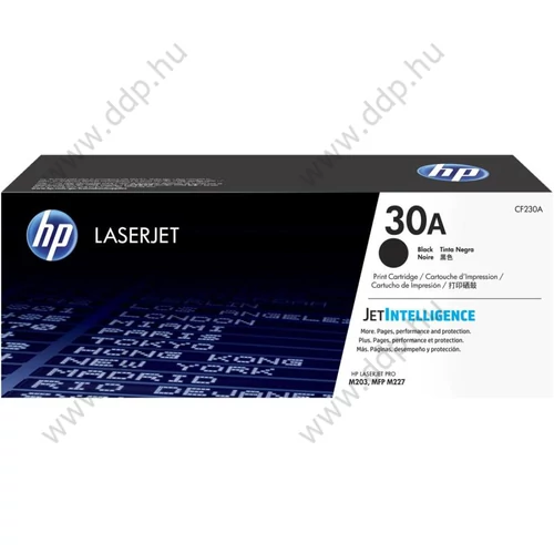 HP lézertoner CF230A No.30A fekete 1600 oldal