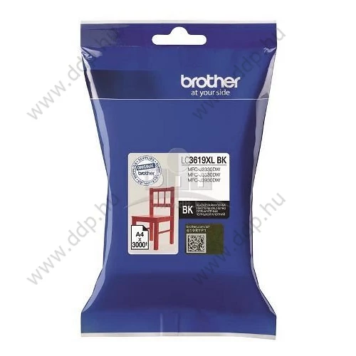 Brother tintapatron LC3619XL fekete 3000 oldal