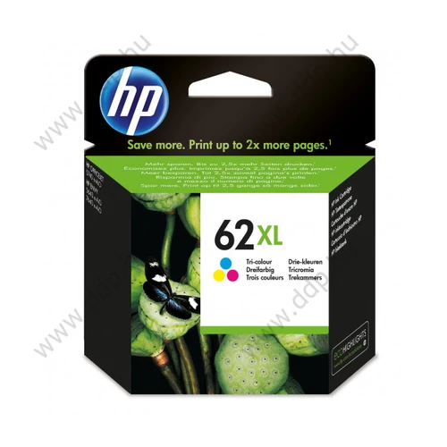 HP tintapatron C2P07AE NO.62XL színes