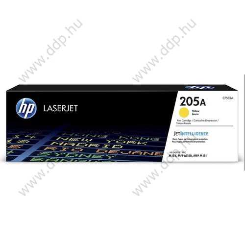 HP lézertoner CF532A No.205A sárga 900 oldal