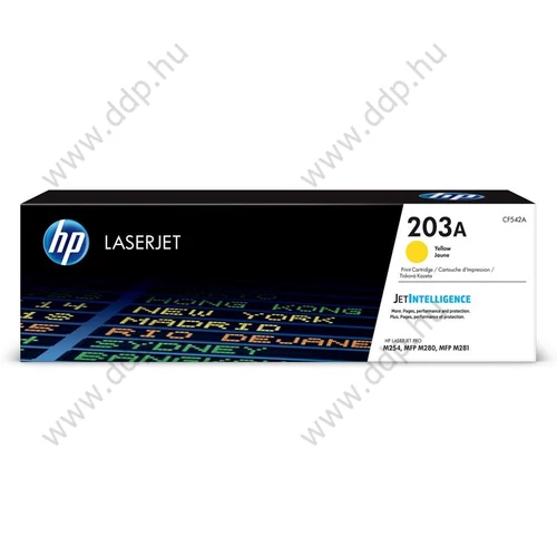 HP lézertoner CF542A No.203A sárga 1300 oldal