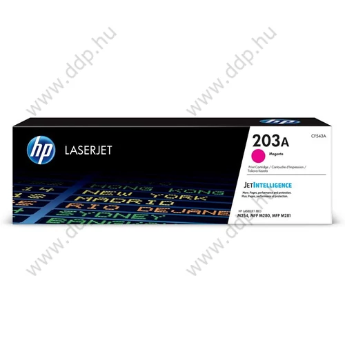 HP lézertoner CF543A No.203A bíbor 1300 oldal