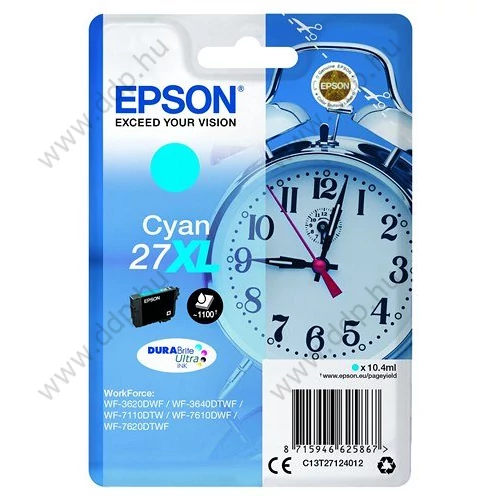 Epson tintapatron T271240 kék 10,4ml