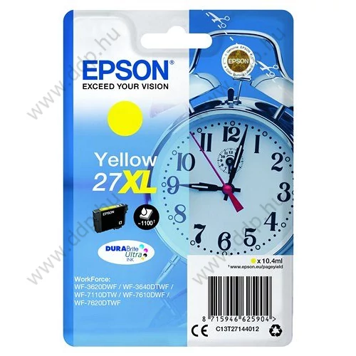 Epson tintapatron T271440 sárga 10,4ml