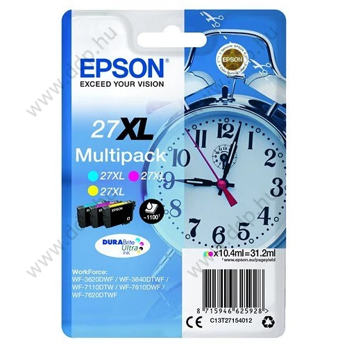 Epson tintapatron T271540 szett (kék/bíbor/sárga)