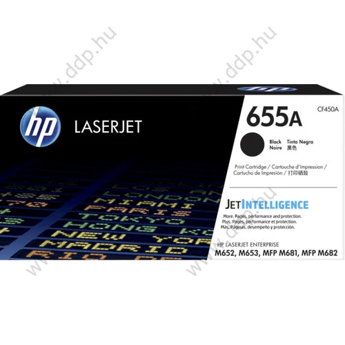 HP lézertoner CF450A NO.655A fekete 12500 oldal