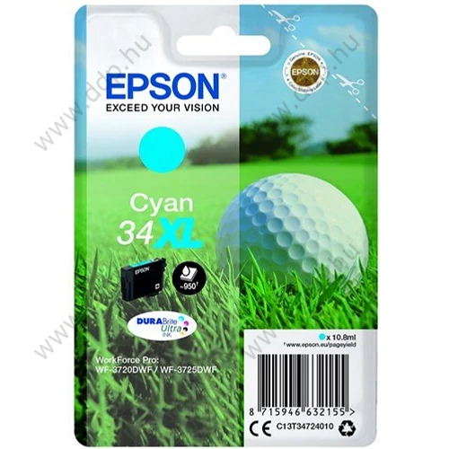 Epson tintapatron T3472 kék 10,8 ml