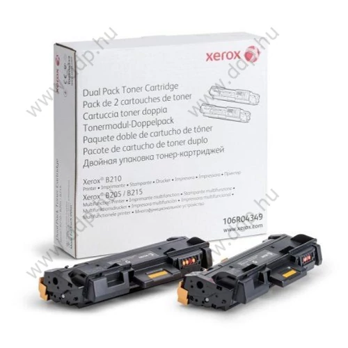 Xerox lézertoner 106R04349 fekete 2x3000 oldal