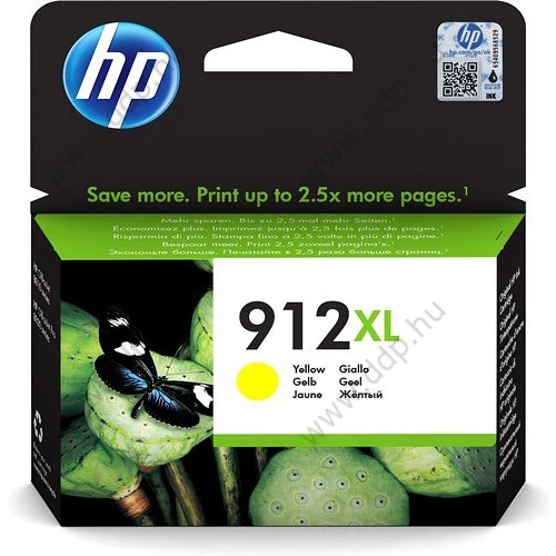 HP tintapatron 3YL83AE No.912XL sárga 825 oldal