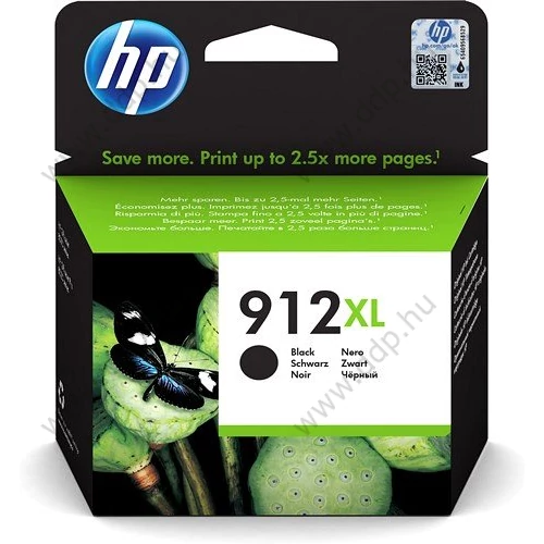 HP tintapatron 3YL84AE No.912XL fekete 825 oldal