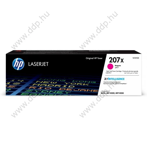 HP lézertoner W2213X No.207X bíbor 2450 oldal