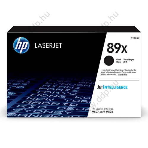 HP lézertoner CF289X No.89X fekete 10000 oldal
