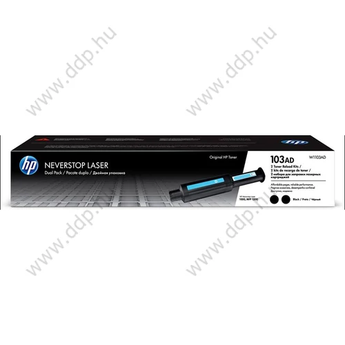 HP lézertoner W1103AD No.103A fekete 2x2500 oldal
