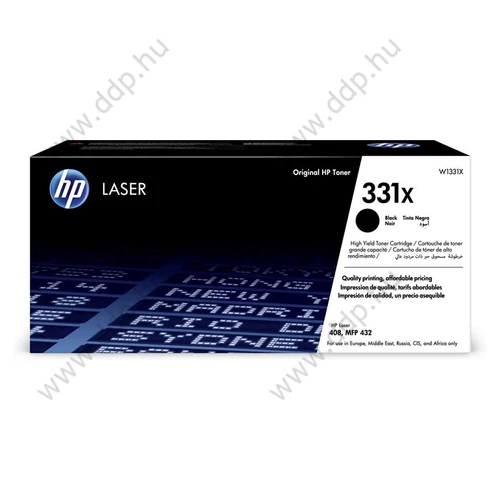 HP lézertoner W1331X No.331X fekete 15000 oldal