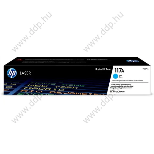 HP lézertoner W2071A NO.117A kék 700 oldal