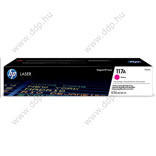 HP lézertoner W2073A NO.117A bíbor 700 oldal