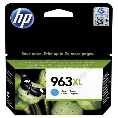 HP tintapatron 3JA27AE No.963XL kék 1600 oldal