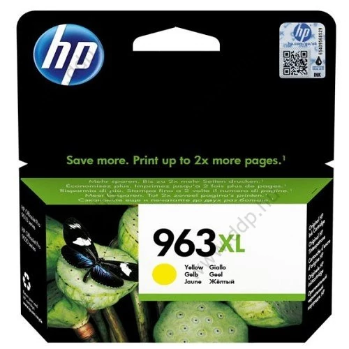 HP tintapatron 3JA29AE No.963XL sárga 1600 oldal