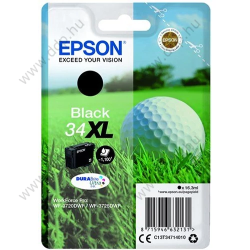 Epson tintapatron T3471 fekete 16,3 ml