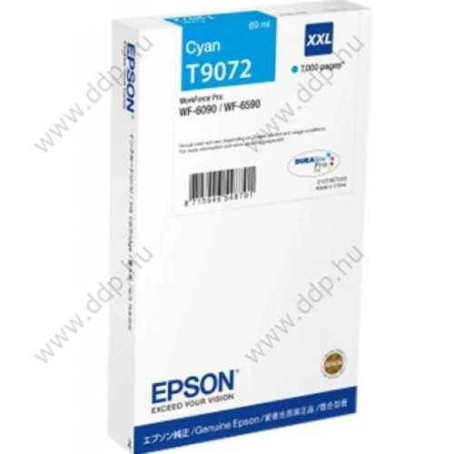 Tintapatron EPSON T9072 kék 7000 oldal