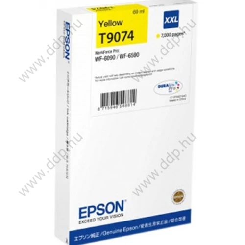 Tintapatron EPSON T9074 sárga 7000 oldal